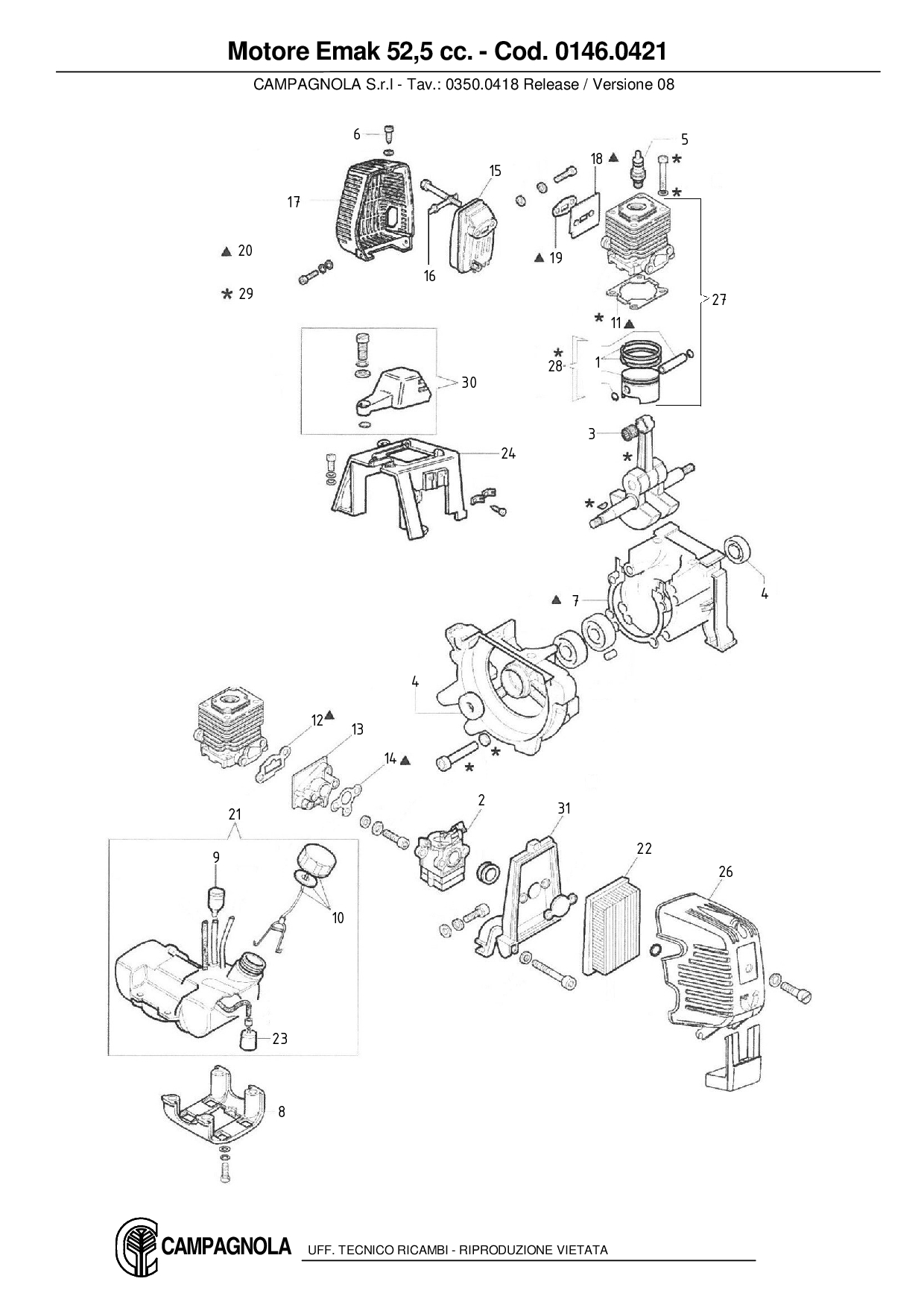 0146.0421_Motore Emak 52.5 cc.